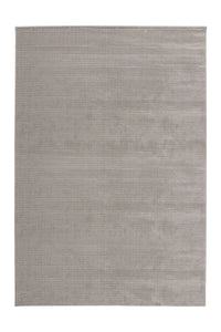 High-Pile Rug - Goronne Silver Grid 3