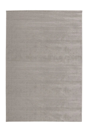 High-Pile Rug - Goronne Silver Grid 3