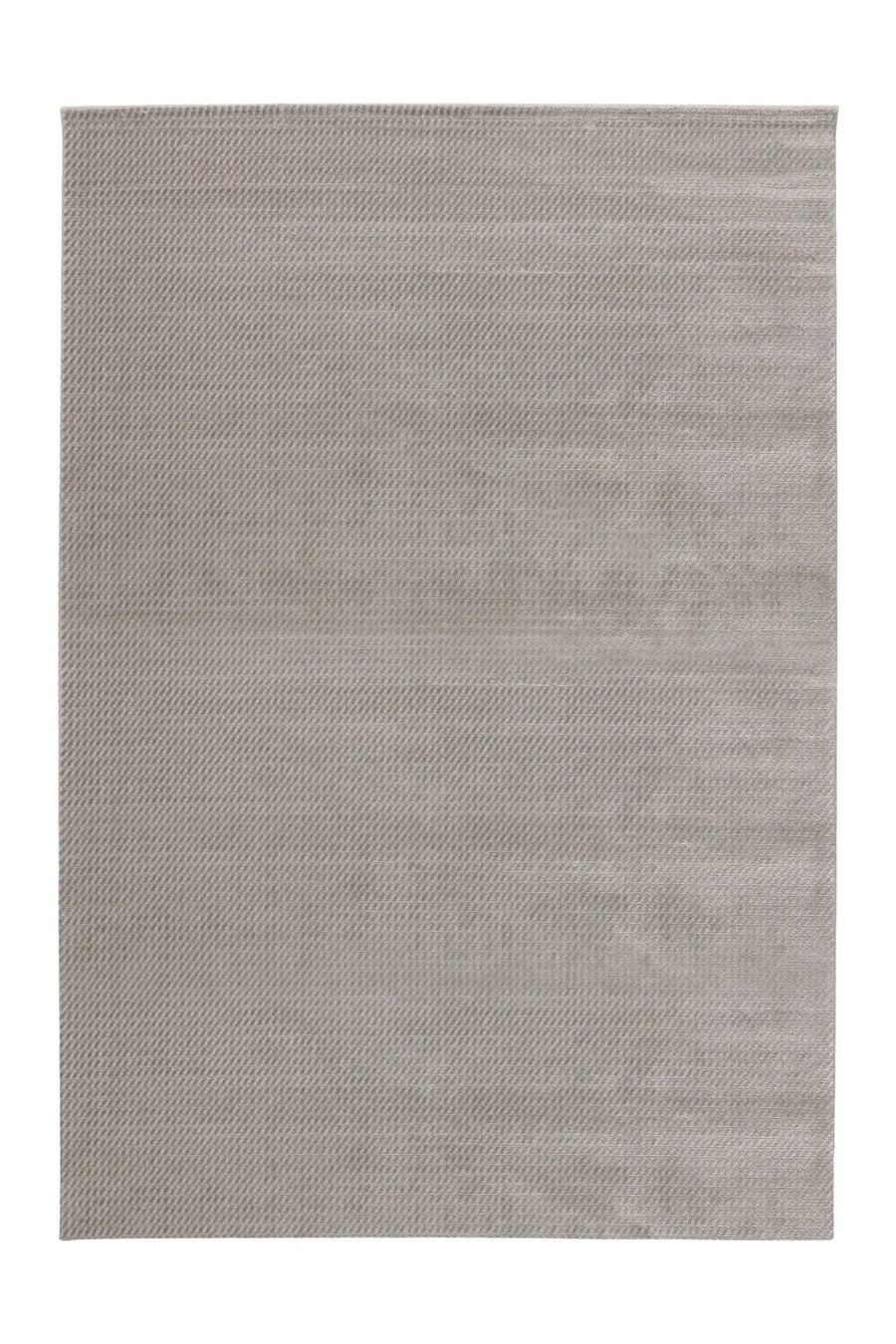 High-Pile Rug - Goronne Silver Grid 3