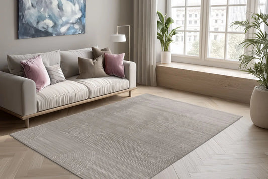 High-Pile Rug - Goronne Silver Arches
