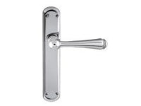 Deurkrukgarnituur op schild met Swarovski Crystal Rocks - 0A0381