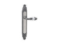 Door lever handles set on plates with Swarovski crystal - 0A3441