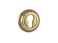 Schild met sleutelgat europrofiel en Swarovski Crystal Rocks - 0EY081
