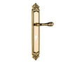 Porte lever handles set on plates avec keyhole europrofile 85mm - 0A3734
