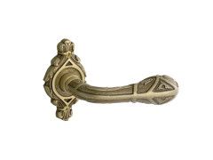 Door lever handles set on roses - 0R7134