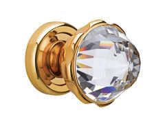 Tür knob handles set on roses mit Swarovski crystal - 0P6046