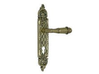 Porte lever handles set on plates avec keyhole europrofile 85mm - 0A1720