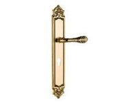 Porte lever handles set on plates avec keyhole europrofile 85mm - 0A3734