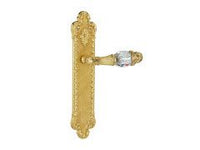 Porte lever handles set on plates avec Swarovski crystal - 0A2841