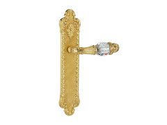 Porte lever handles set on plates avec Swarovski crystal - 0A2841