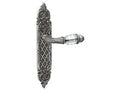 Porte lever handles set on plates avec Swarovski crystal - 0A1741