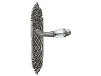 Porte lever handles set on plates avec Swarovski crystal - 0A1741