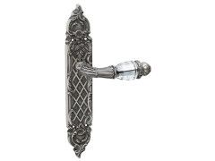 Porte lever handles set on plates avec Swarovski crystal - 0A1741