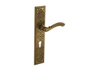 Deurklinkenset op schild met europrofiel sleutelgat 85 mm - 0A1993
