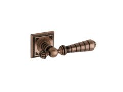 Door lever handles set on roses - 0R6675