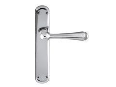 Deurkrukgarnituur op schild met Swarovski Crystal Rocks - 0A0381