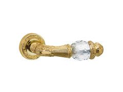 Porte lever handles set on roses avec Swarovski crystal - 0R6541