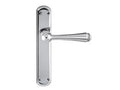 Deurkrukgarnituur op schild met Swarovski Crystal Rocks - 0A0381