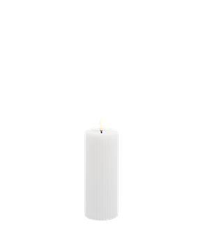 Grooved Pillar Candle W5,8 x H15,2cm | Marcottestyle