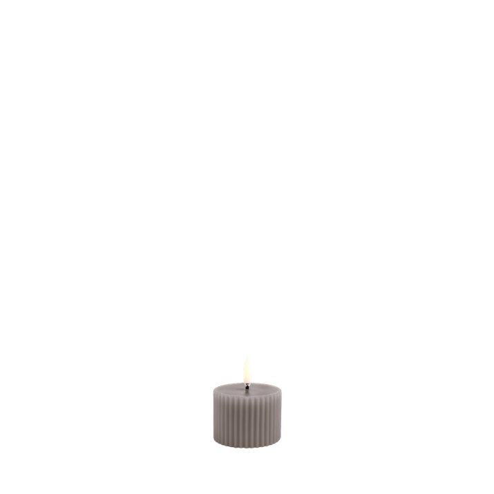 Grooved Pillar Candle W5,8 x H4,5cm | Marcottestyle