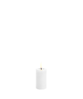 Geschmolzene Säulenkerzen glatt W5 x H7,5 cm | Marcottestyle