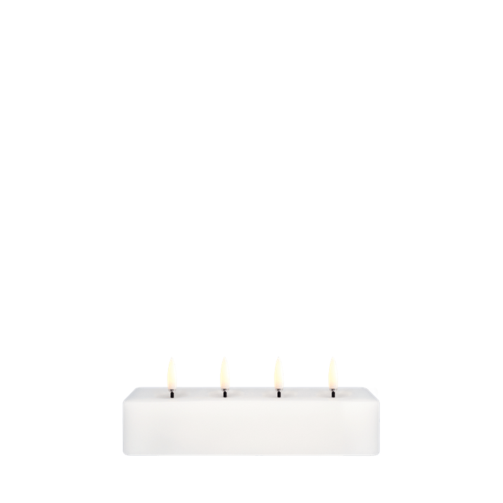 Quattro Block Candle W18 x H5 x D3,8 cm | Marcottestyle