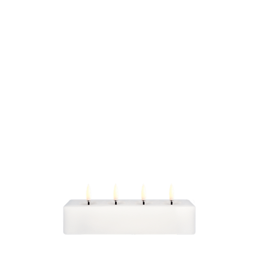 Quattro Block Candle W18 x H5 x D3,8 cm | Marcottestyle