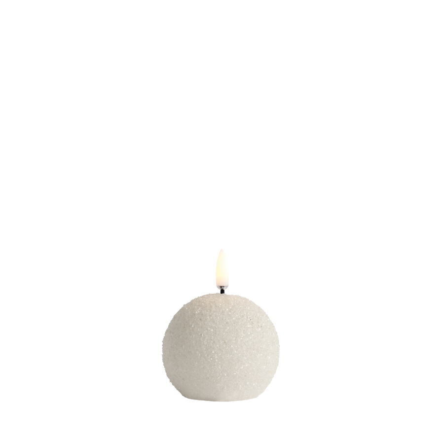 Glitter Round Bougie W7 x H7cm