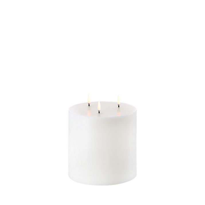 Triple Flame Pillar Candle W15,2 x H15,2cm | Marcottestyle