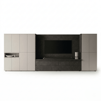 Valterra Grande Luxury TV Wandregal – Modern Italienisch Entertainment Wand System - Marcottestyle Shop