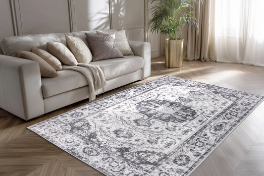 Low-Pile Rug - Indira Silver
