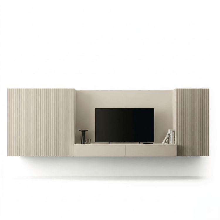 Velaro Luxe Floating TV Wall Unit | Modern Italian Designer Media System - Marcottestyle Shop | Marcottestyle