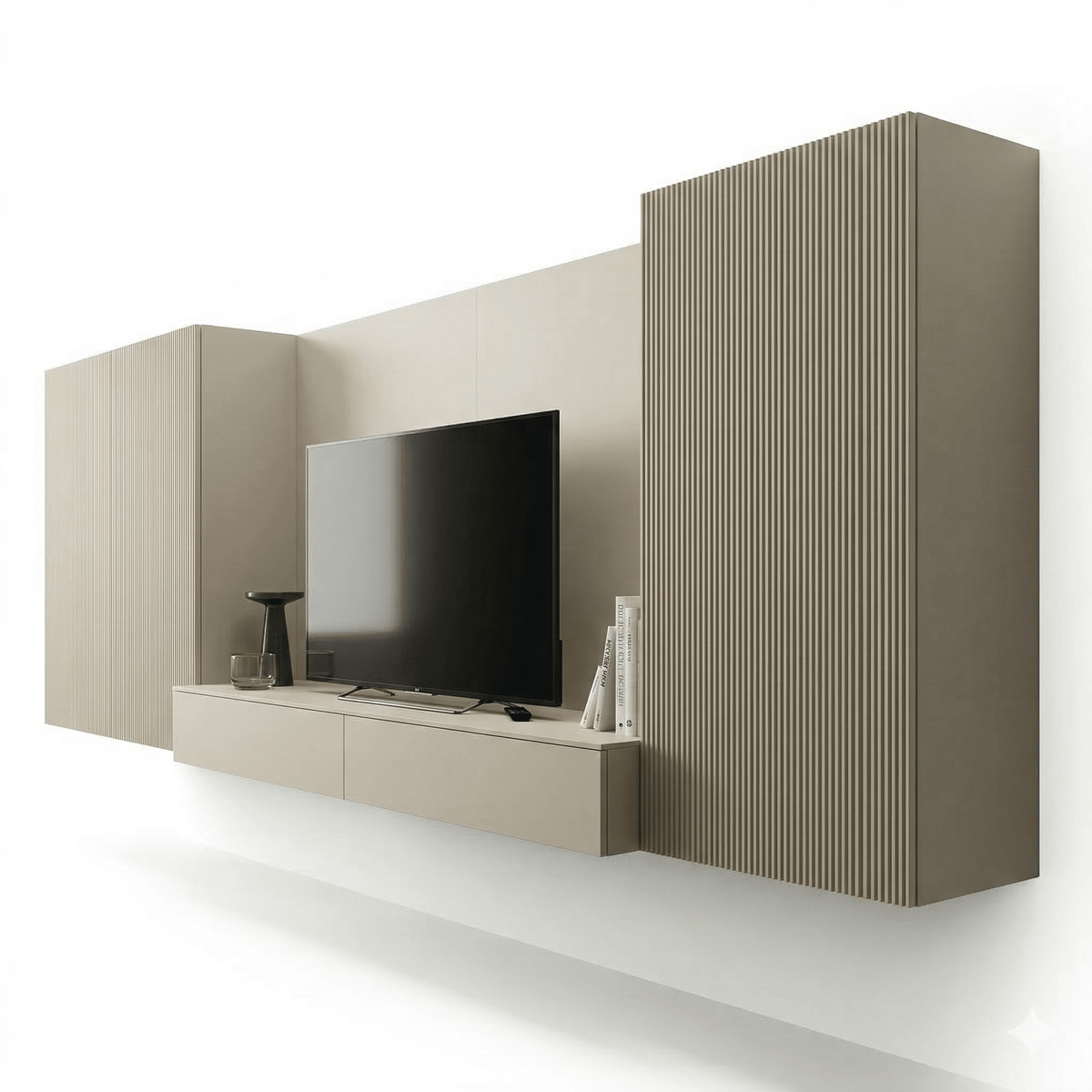 Velaro Luxe Floating TV Wall Unit | Modern Italian Designer Media System - Marcottestyle Shop | Marcottestyle