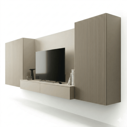 Velaro Luxe Floating TV Wall Unit | Modern Italian Designer Media System - Marcottestyle