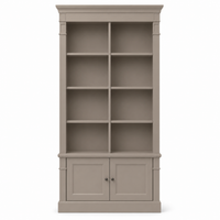 Bookcase - Vendôme - Solid Pine - 90 x 53 x 220 cm - Taupe
