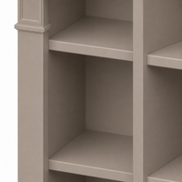 Bookcase - Vendôme - Solid Pine - 90 x 53 x 220 cm - Taupe