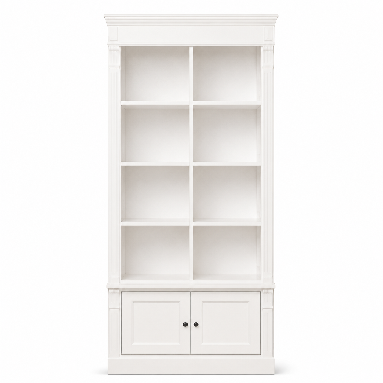 Bookcase - Vendôme - Solid Pine - 90 x 53 x 220 cm - White