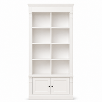 Bookcase - Vendôme - Solid Pine - 90 x 53 x 220 cm - White