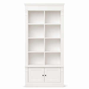 Bibliothèque - Vendôme - Pin massif - 90 x 53 x 220 cm - Blanc
