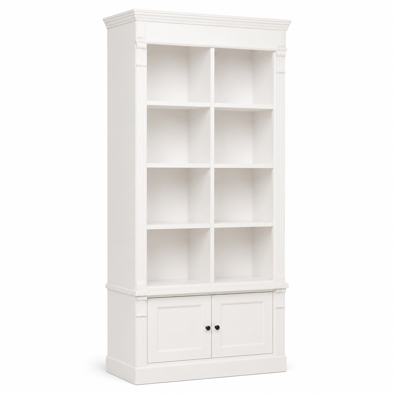 Bookcase - Vendôme - Solid Pine - 90 x 53 x 220 cm - White