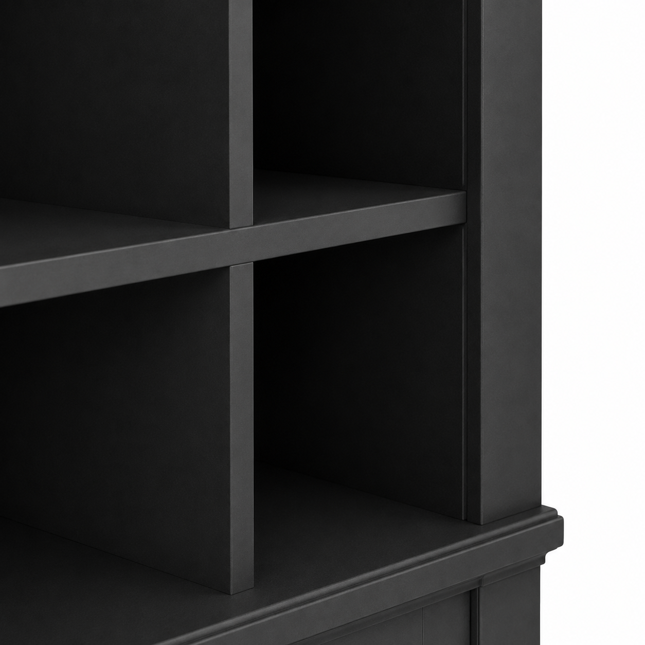 Bookcase - Vendôme - Solid Pine - 90 x 53 x 220 cm - Black