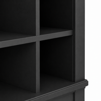 Bookcase - Vendôme - Solid Pine - 90 x 53 x 220 cm - Black