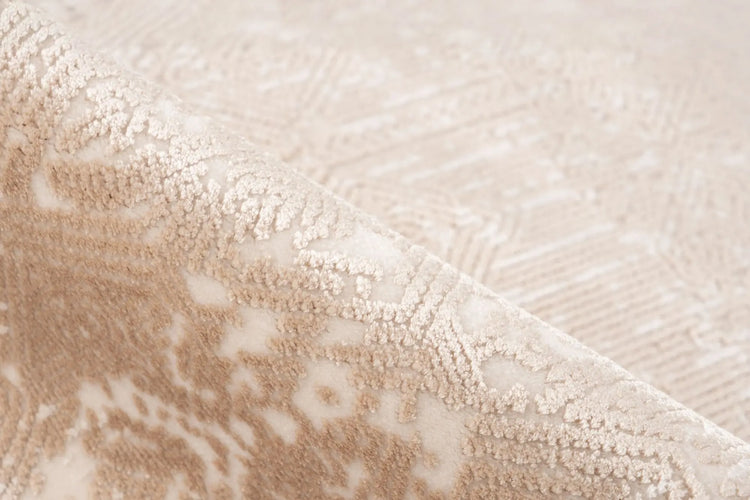 Laagpolig tapijt - Lunara Beige Distressed