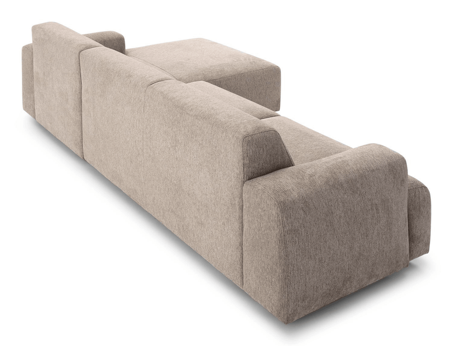 Virello Modulair Corner Sofa - 4 Seat Sculpted Taupe Lounge - Marcottestyle Shop