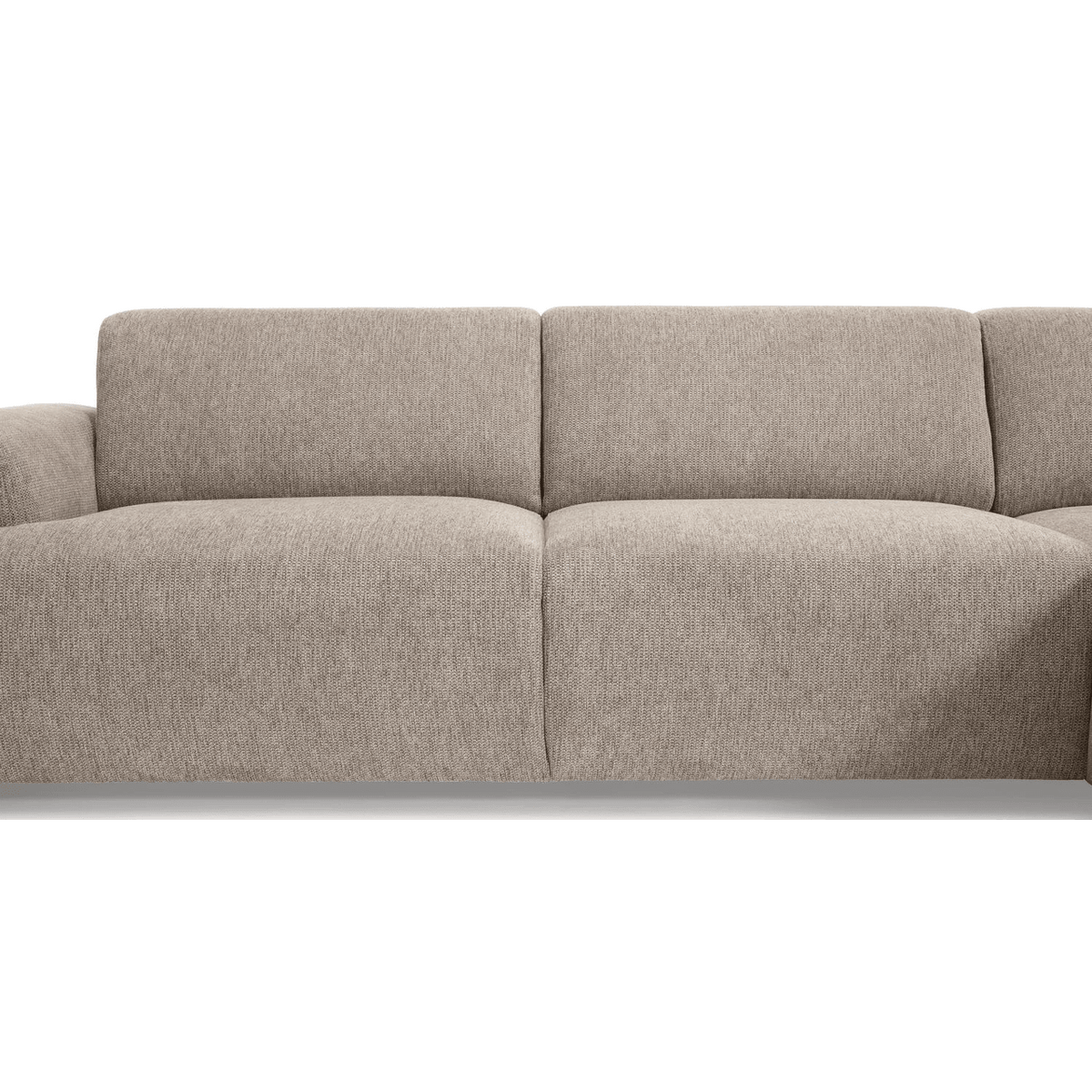 Virello Modular Corner Sofa - 4 Seat Sculpted Taupe Lounge - Marcottestyle Shop | Marcottestyle
