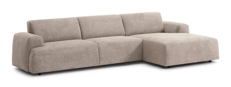 Virello Modulair Corner Sofa - 4 Seat Sculpted Taupe Lounge - Marcottestyle Shop