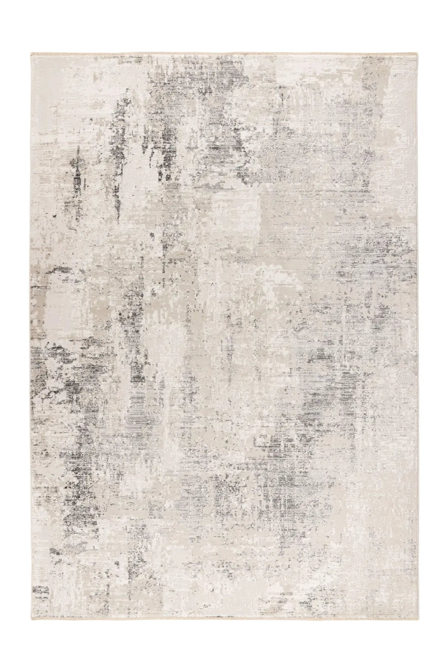 Low-Pile Rug - Norven Silver Distressed 3