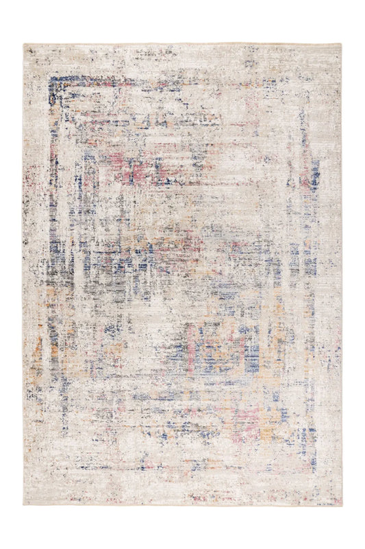 Low-Pile Rug - Norven Multicolour Distressed 3