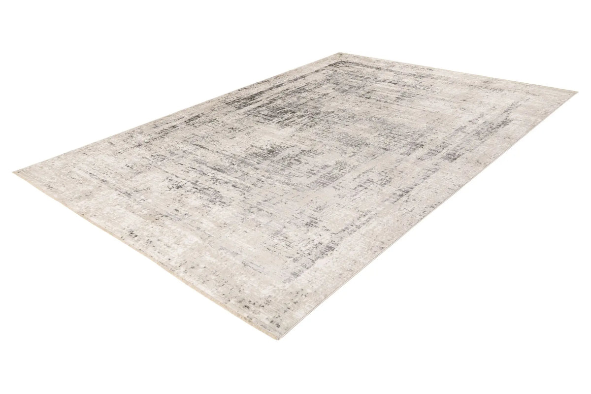 Kurzflor-Teppich - Norven Silber Distressed 4