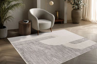 Low-Pile Rug - Norven Silver Arches